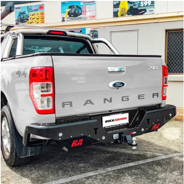 Rockamor Elite Steel Rear Step / Towbar To Suit Ford Ranger Wildtrack 2012-2020 - Rear Step
