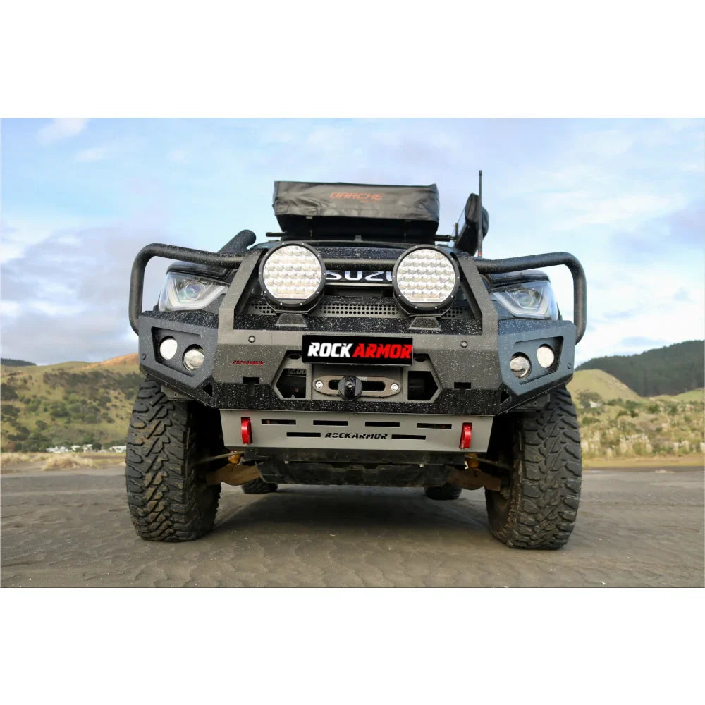 Rockarmor Gt Hoop Steel Bullbar Combo - Isuzu Dmax 08/2020-2024 PFL (Full Bar Replacement) - Winch Bar