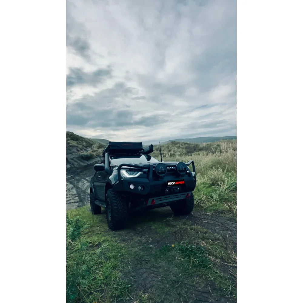 Rockarmor Gt Hoop Steel Bullbar Combo - Isuzu Dmax 08/2020-2024 PFL (Full Bar Replacement) - Winch Bar