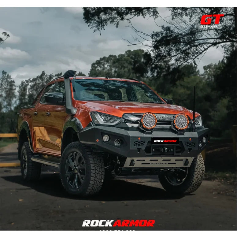 Rockarmor Gt Hoopless Bullbar Frontal Combo Pack - Isuzu Dmax 08/2020-2024 - Winch Bar Combo
