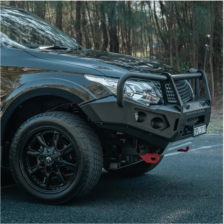 Rockarmor Gt Steel Hoop Bullbar - Mitsubishi Mq Triton (Full Bar Replacement) - Winch Bar