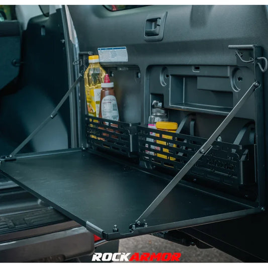 Rockarmor Rear Door Dropdown Table & Pantry To Suit Toyota Prado 150 - Rear Table