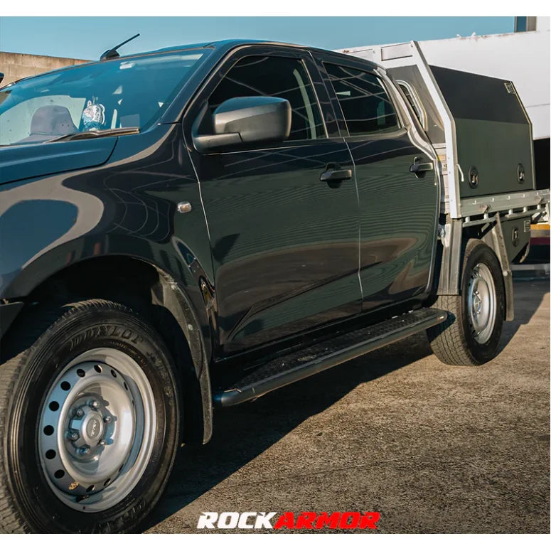 Rockarmor Steel Rock Sliders Side Steps To Suit Mazda Bt50 08/20 + - Side Steps