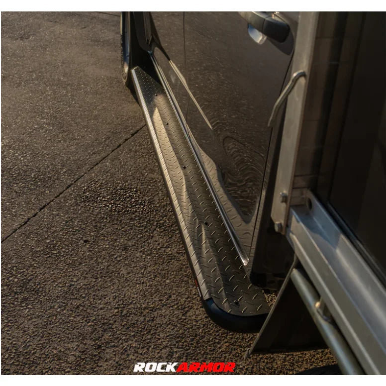 Rockarmor Steel Rockslider Side Steps To Suit Mazda Bt50 Dual Cab/Extra Cab 2012-2020 - Side Steps