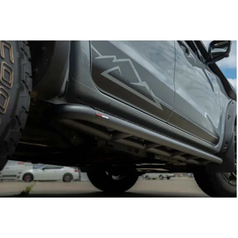 Rockarmor Steel Rockslider Side Steps To Suit Nissan Navara Np300 D23 2015 + - Side Steps