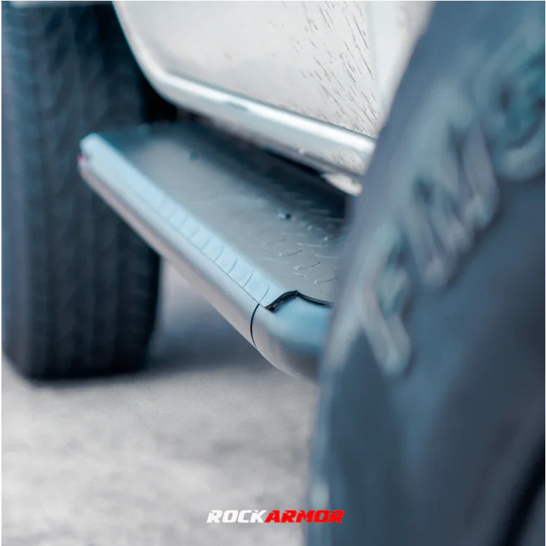 Rockarmor Steel Rockslider Side Steps To Suit Toyota Hilux N70 2005-2015 Single Cab - Side Steps