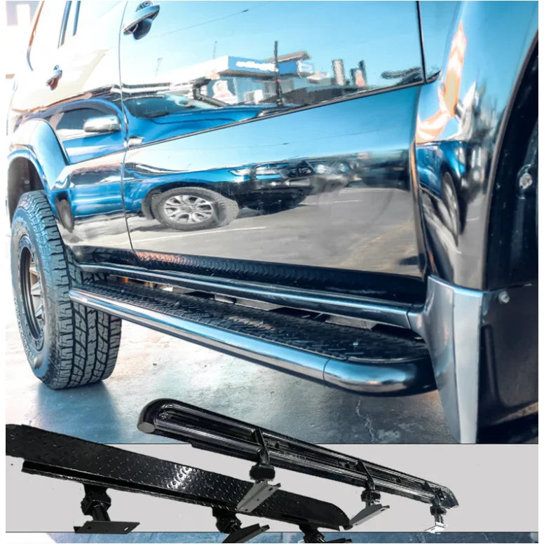 Rockarmor Steel Rockslider Side Steps To Suit Toyota Prado Fj120 Series 2003-2009 - Side Steps