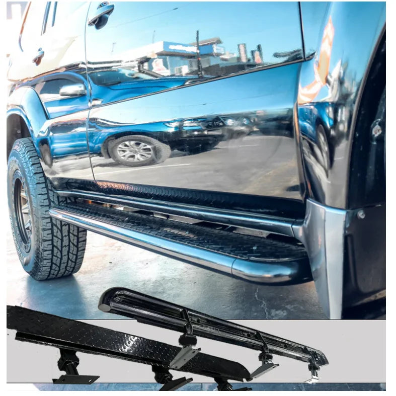 Rockarmor Steel Rockslider Side Steps To Suit Toyota Prado Fj120 Series 2003-2009 - Side Steps